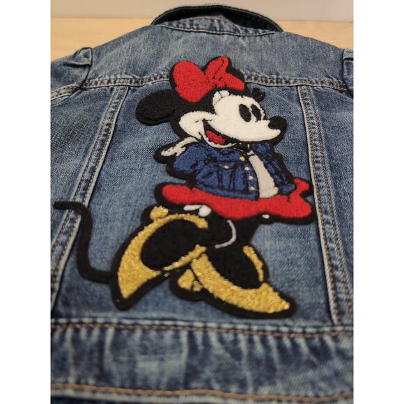 BabyGap Disney Minnie Mouse Kids Blue Jean Jacket Sz 3 - Picture 4 of 9